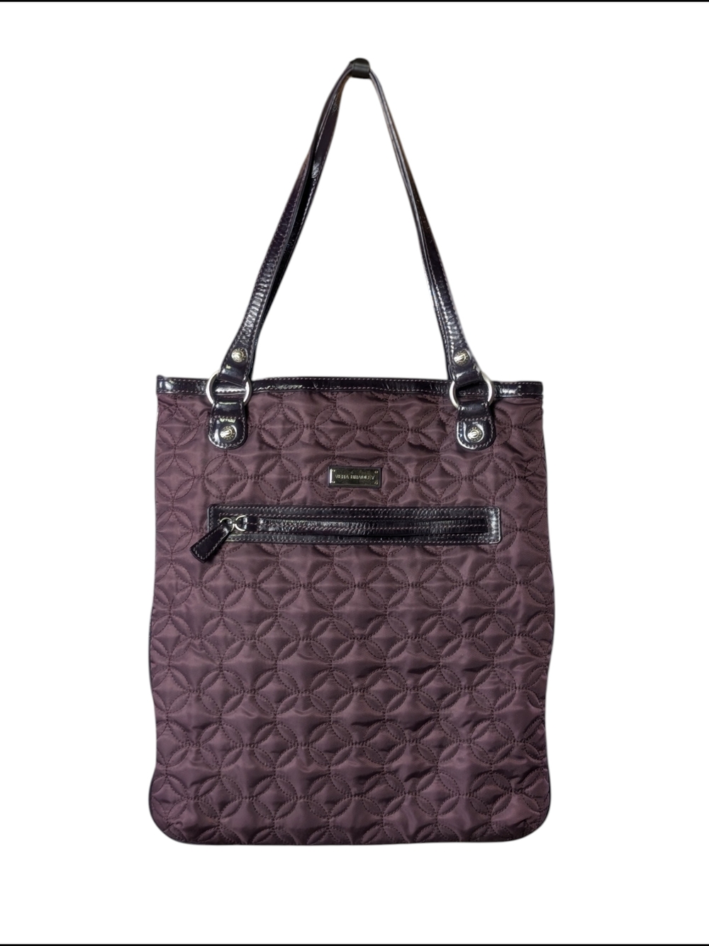 Vera Bradley Quilted Tote Bag in Plum